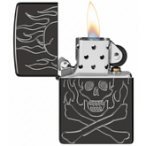 Zippo Flaming Skull Design Lighter