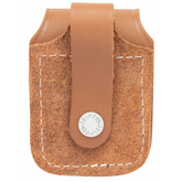 Zippo Lighterveske med Beltefeste - Camel Lær