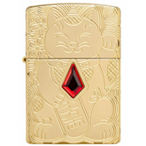 Zippo Armor Lucky Cat Design Lighter