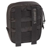 Clawgear - Dobbel Medium Multilomme - MOLLE - Svart