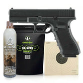Glock 17 Gen4 Gass Softgun med Blowback - Pakkesett