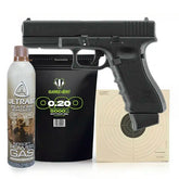 GLOCK 19 Gen4 Gass Softgun med Blowback - Pakkesett