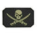 3D Patch - Pirat Jolly Roger Motiv - PVC Svart - Game-On.no