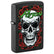 Zippo – Poison «Hodeskalle med Roser» Motiv – Black Matte Lighter