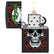 Zippo – Poison «Hodeskalle med Roser» Motiv – Black Matte Lighter