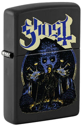 Zippo – Ghost «Papa Emeritus og Nameless Ghouls» – Black Matte Lighter