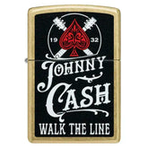 Zippo – Johnny Cash «Walk the Line» – Street Brass Lighter