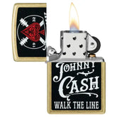 Zippo – Johnny Cash «Walk the Line» – Street Brass Lighter
