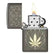 Zippo Lighter - Cannabis Design Black Ice