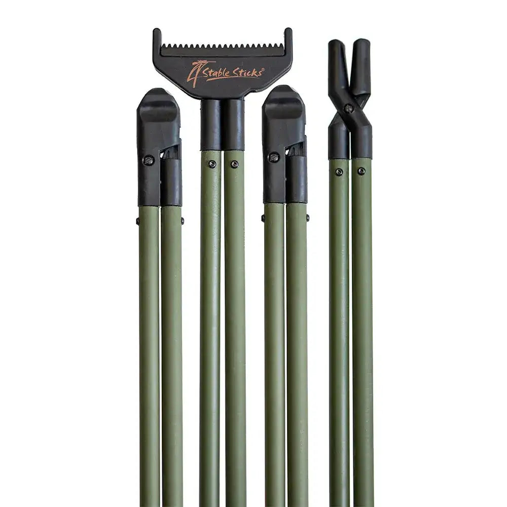 4Stable Sticks Essential Skytestokk – 4-Punkts Støtte - Bush Green - Game-On.no