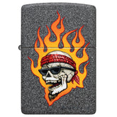 Zippo Rietveld Flaming Skull Lighter