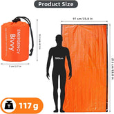 Kompakt Nødsovepose - Oransje