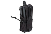 Specna Arms Dobbel Universal Magasinlomme - Sort - bakside med MOLLE
