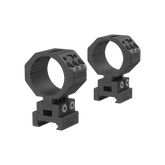 Vector Optics X-ACCU Ø34 Justerbare Montasjeringer 21mm - Sort - par skrått forfra