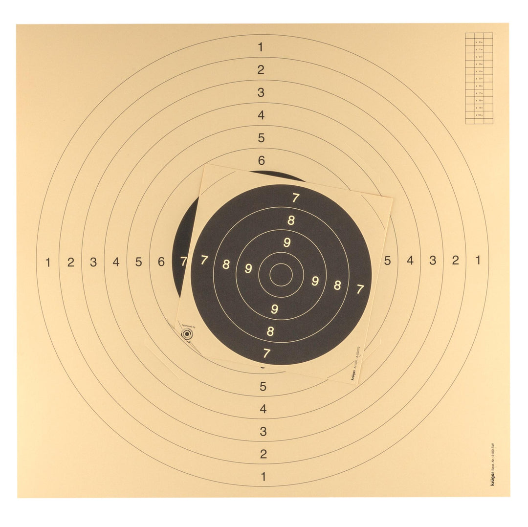 FFT og ISSF Godkjente Pistol Blinker - 55cm x 53cm - 100stk