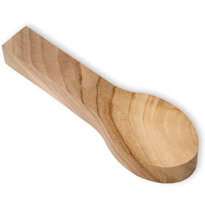 B7 - Skje Emne av Valnøtt til Treskjæring