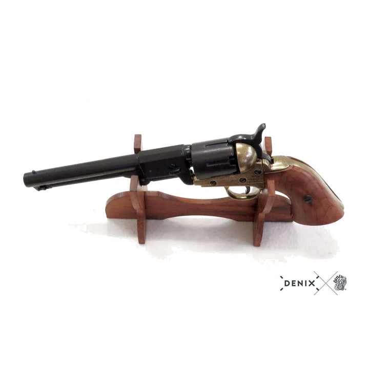Denix - American Navy Revolver 1851 Replika – Klassisk Borgerkrigsrevolver i Metall og Tre