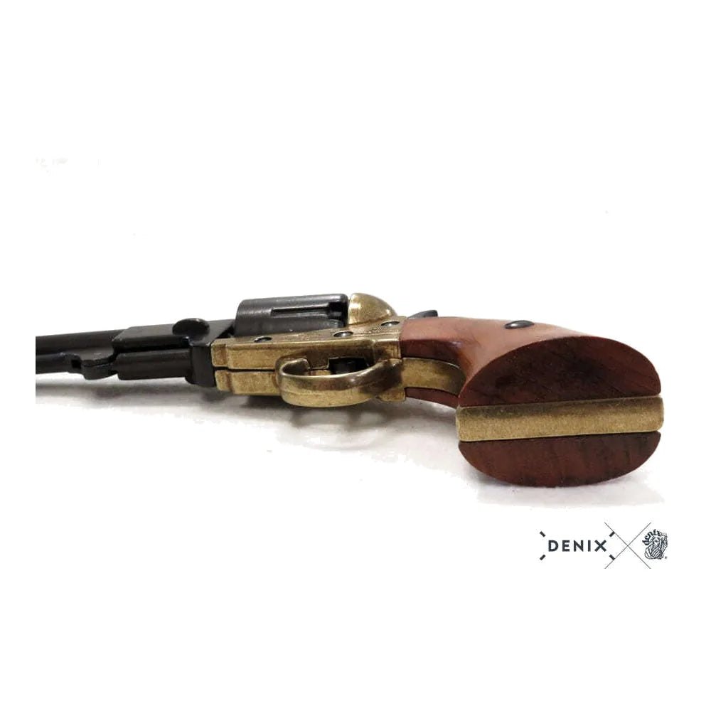 Denix - American Navy Revolver 1851 Replika – Klassisk Borgerkrigsrevolver i Metall og Tre