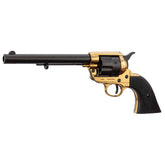 Replika av 1873 Peacemaker 7.5 Revolver - Svart/Gull