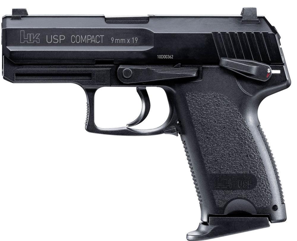 HK USP Compact Gassdrevet Airsoftpistol - Blowback - Game-On.no