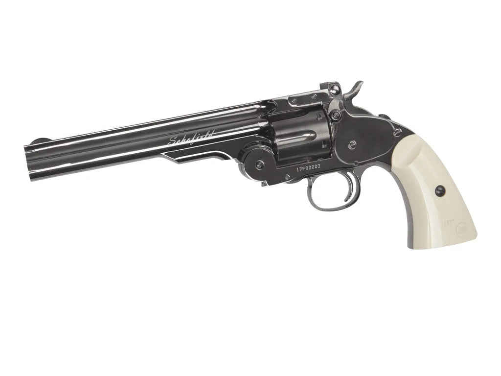 Schofield No. 3 Revolver - Full Metall - 4.5mm BB - Ivory Nickel