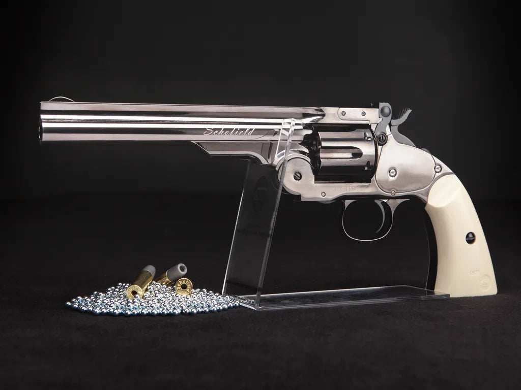 Schofield No. 3 Revolver - Full Metall - 4.5mm BB - Ivory Nickel