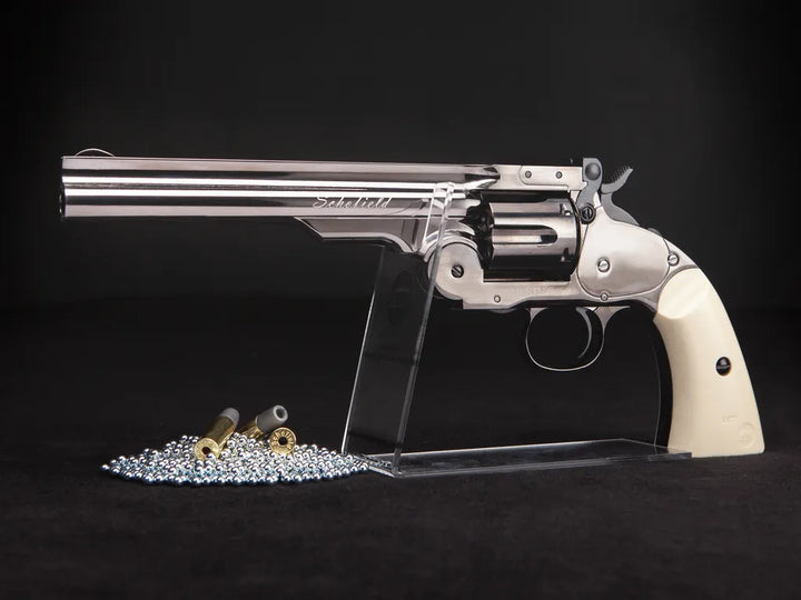 Schofield No. 3 Revolver - Full Metall - 4.5mm BB - Ivory Nickel