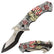 Snake Eye Foldekniv - Soldat med Amerikansk Flagg Motiv