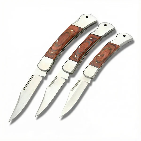Wild Turkey Håndlaget Sett med Foldekniver - 3stk