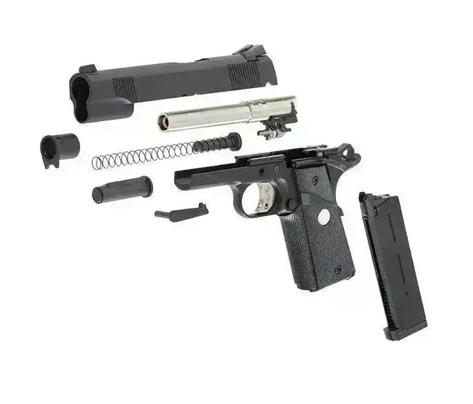 AA - 1911 R27 MEU Gassdrevet Softgun Pistol - Svart - Game-On.no