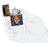 Abstrakt Tiger Stripe Motiv - Lighter - Game-On.no