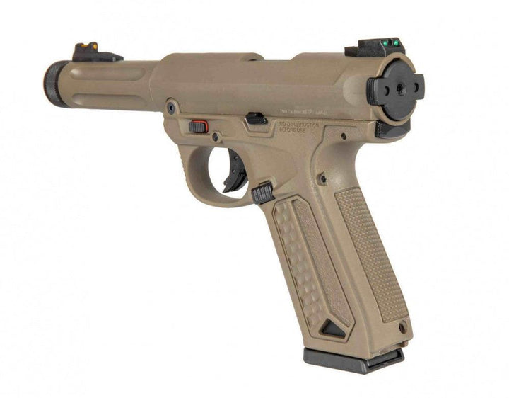 Action Army - AAP-01 Assassin Semi/Fullauto Softgun Pistol - Tan - Game-On.no