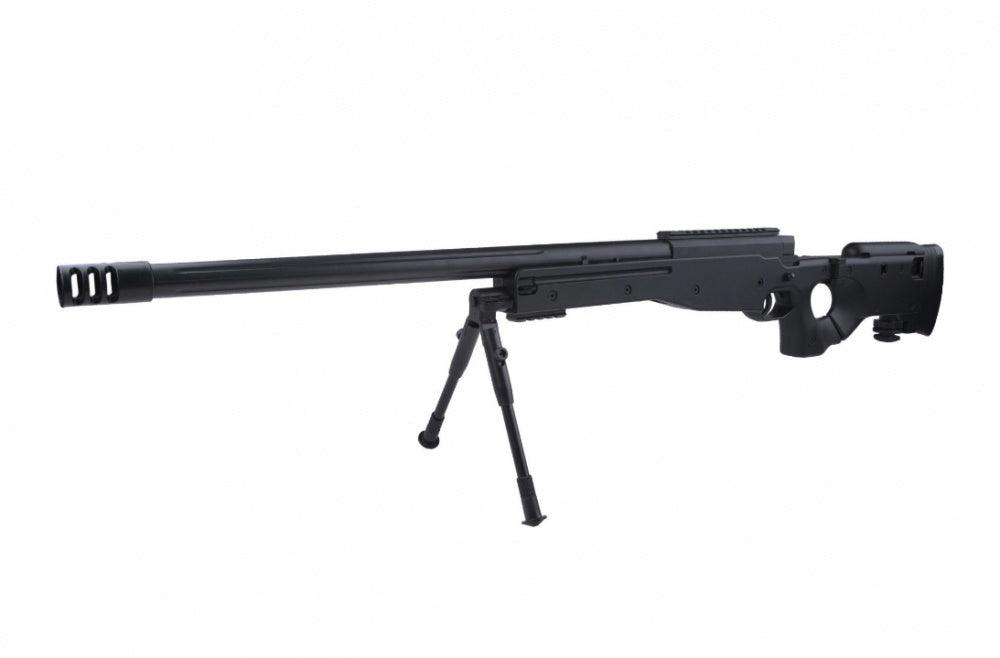 AGM - L96 AWP Fjærdrevet Softgun Sniper med Bipod - Svart - Game-On.no