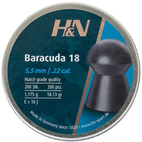 H&N Baracuda 18 5.52mm Luftgeværkuler - 200 stk