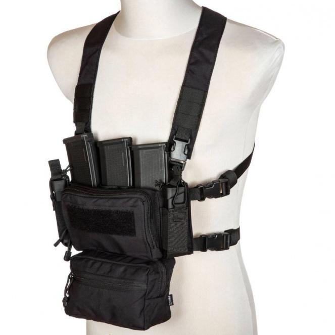 All-Purpose Taktisk Vest / Chest Rig - Svart - Game-On.no