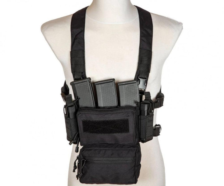 All-Purpose Taktisk Vest / Chest Rig - Svart - Game-On.no