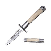 Elk Ridge Arctic Pearl jaktkniv hvit POM-skjeft