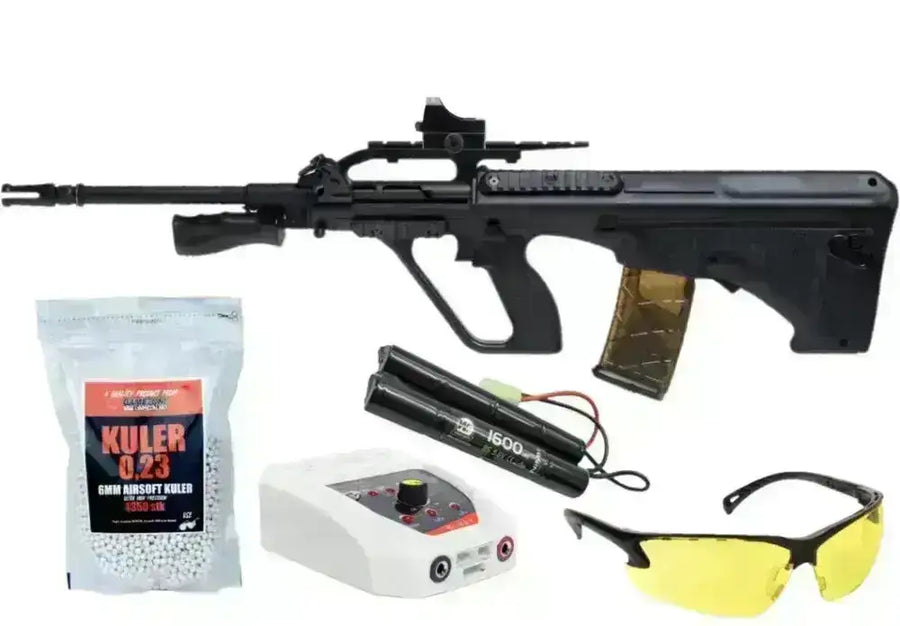 Army Aug Army - AUG A2 Elektrisk Softgun Rifle - Full Pakke – Game-On.no