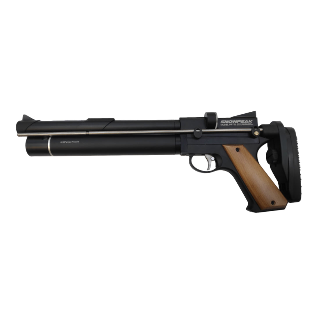 Snowpeak - PP750 PCP Drevet Luftpistol med Kolbe - 4.5mm - Game-On.no