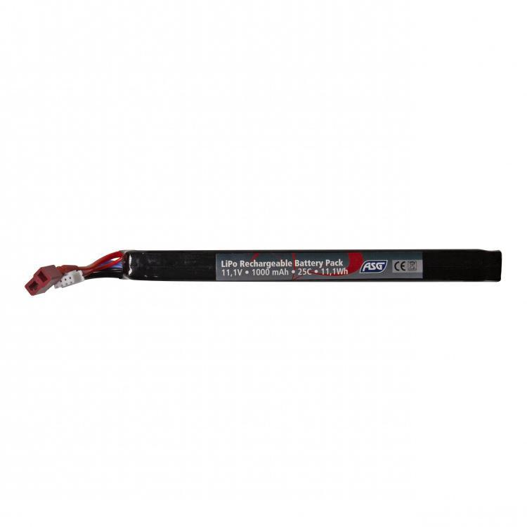 ASG Batteri Li-Po - 11.1V 1000 mAh Stick 25C T-plug - Game-On.no