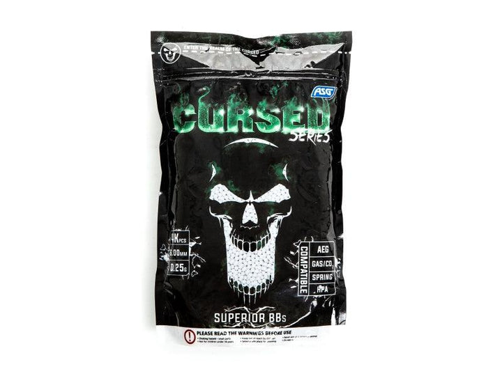 ASG Cursed 0.25g Softgunkuler - 4000stk - Game-On.no