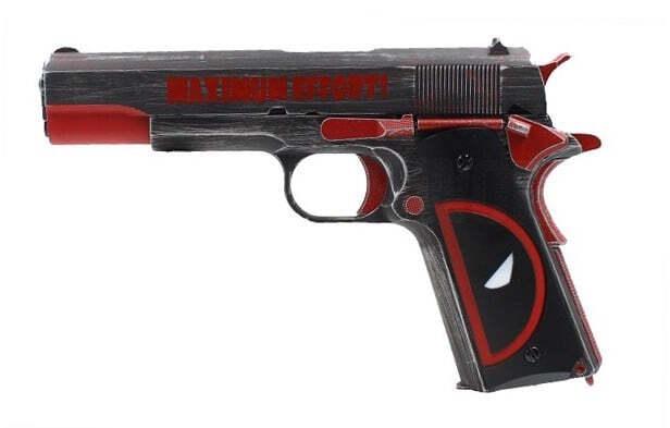 AW 1911 - Gassdrevet Softgun Full Metall - Deadpool Edition - Game-On.no