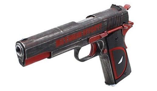 AW 1911 - Gassdrevet Softgun Full Metall - Deadpool Edition - Game-On.no