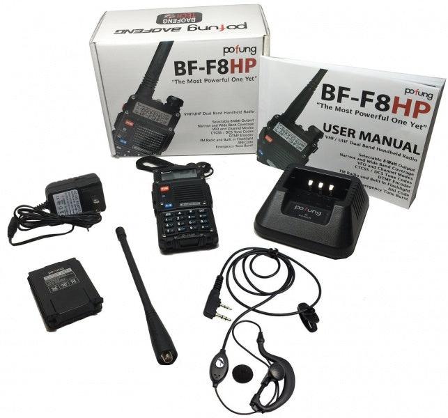 Baofeng BF-F8HP Walkie-Talkie Sett - Dual Band+Radio - Game-On.no