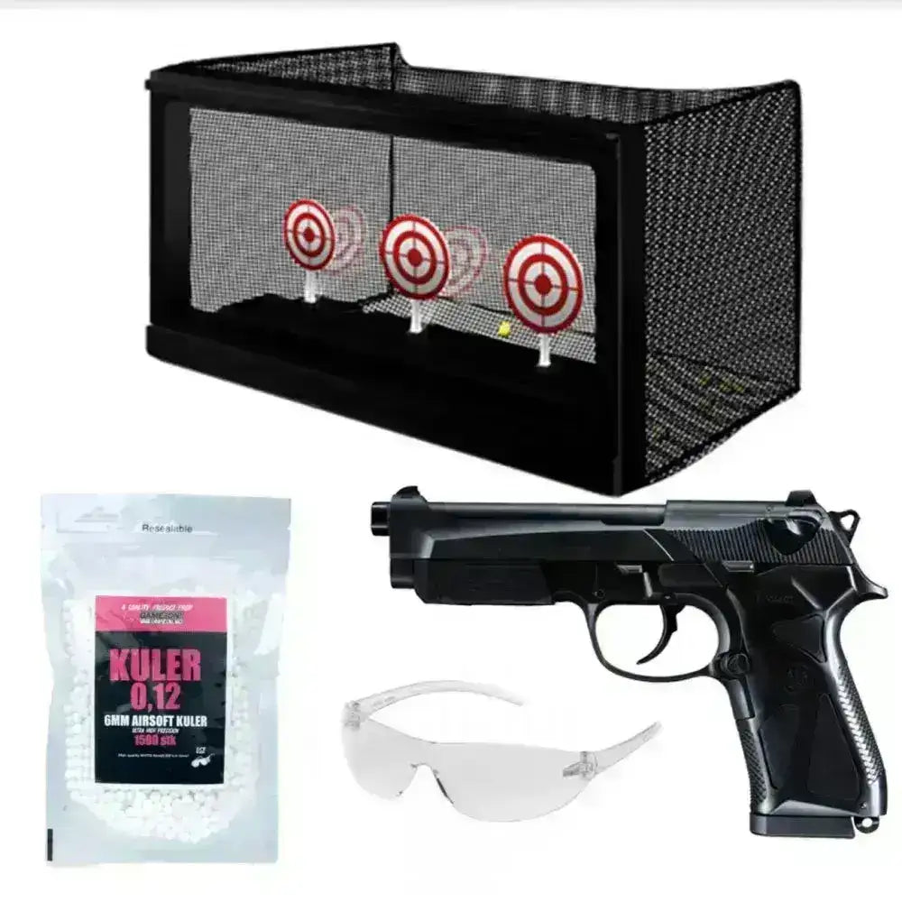 Beretta 90Two - Fjærdrevet Softgunpistol - PAKKE - Game-On.no