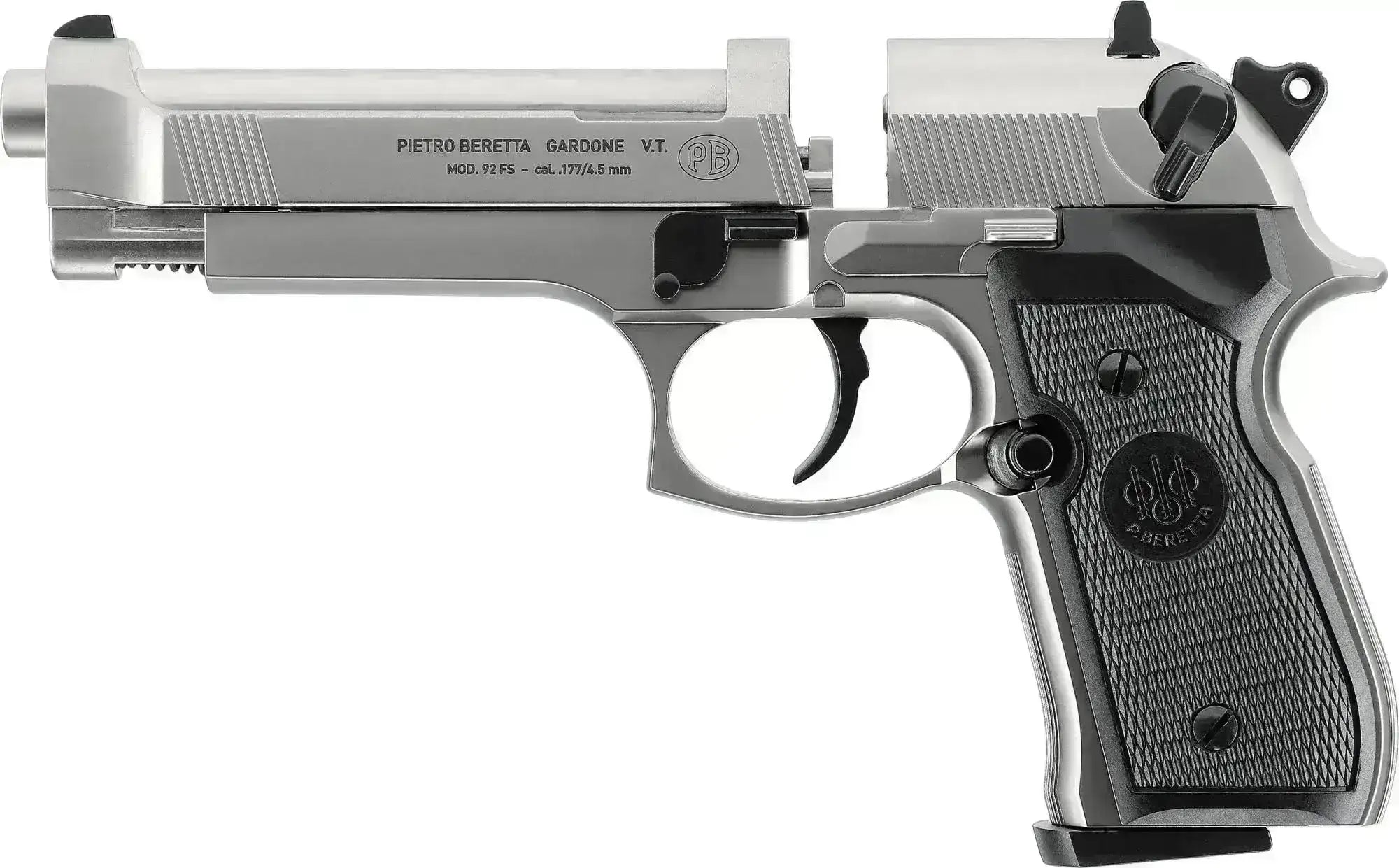 Beretta 92FS Nikkel - 4.5mm – Game-On.no