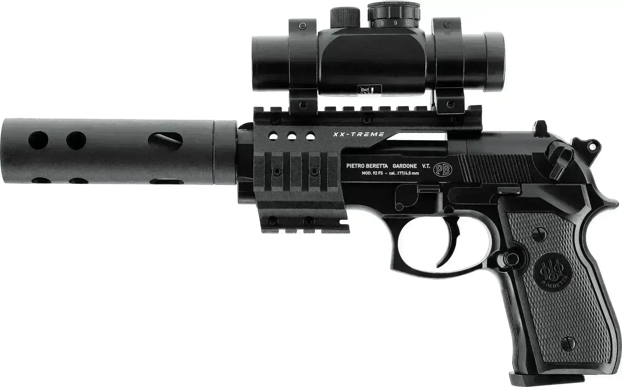 Beretta 92FS XX-Treme CO2 luftpistol 4.5mm med riflet løp – Game-On.no