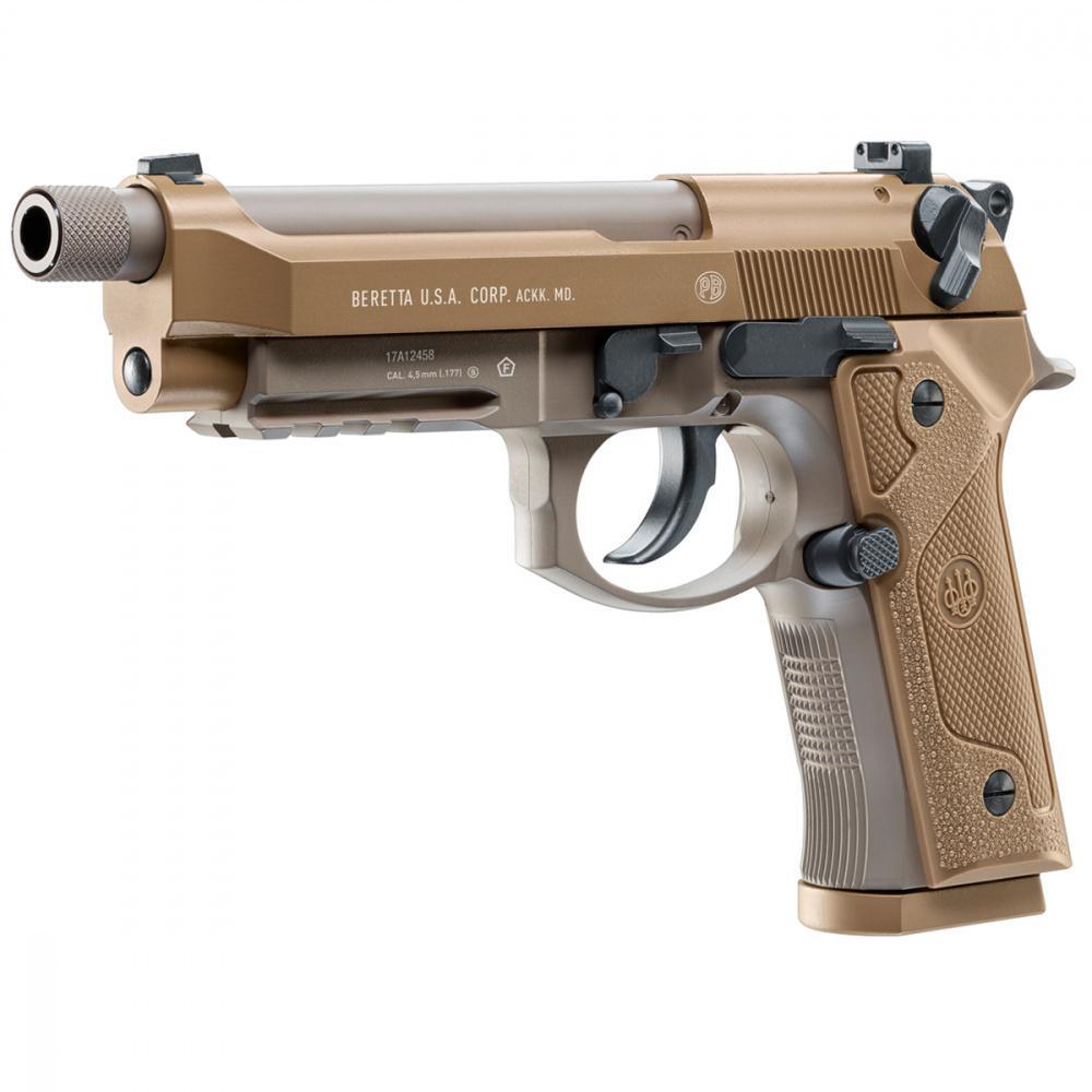 Beretta M9A3 FULL AUTO Luftpistol med Blowback - TAN - 4.5mm BB - Game-On.no