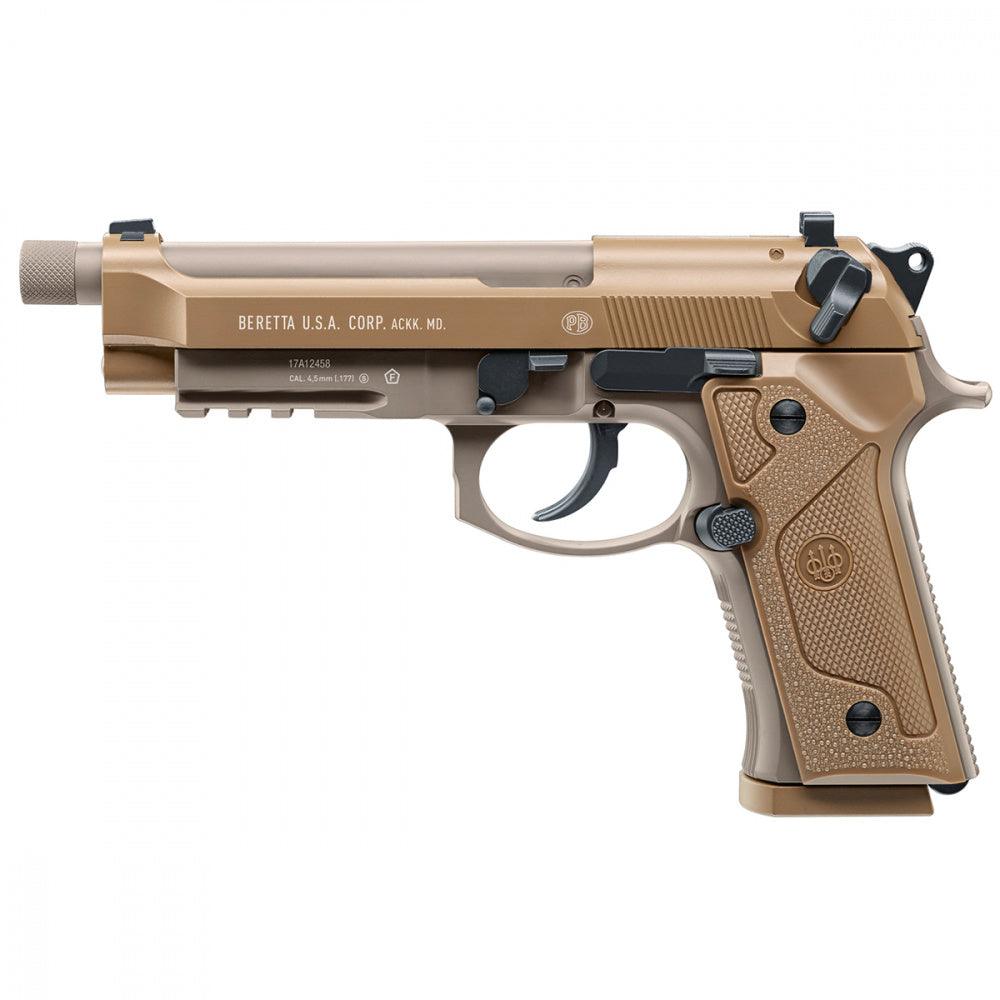 Beretta M9A3 FULL AUTO Luftpistol med Blowback - TAN - 4.5mm BB - Game-On.no