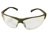 Beskyttelsesbriller - Justerbare - Klart Glass med Tan Ramme - Game-On.no